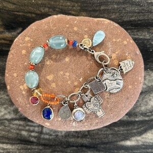 Jes MaHarry “Aqua Bracelet” with “poison locket”. New with tags.